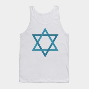 Star of David shape icon in flat design Tank Top